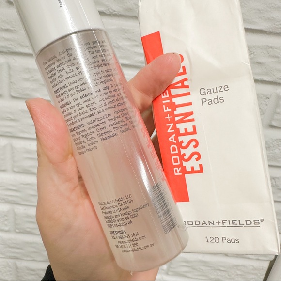 Rodan + Fields Essentials Complete Eye Makeup Remover 4 Oz + 120 Gauze Pads New - Picture 2 of 3